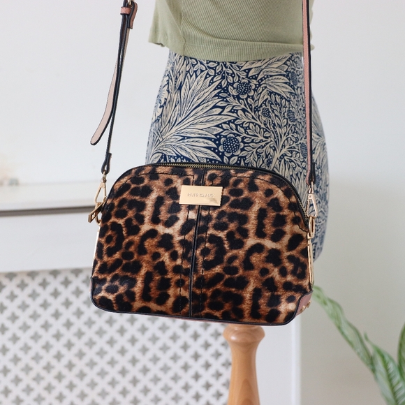 NWOT - River Island Leopard Print Cross Body Kettle Bag - Picture 3 of 10